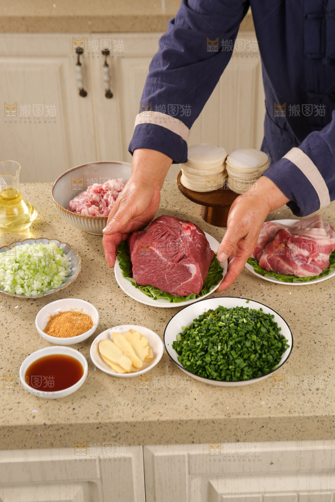手工牛肉饺子制作