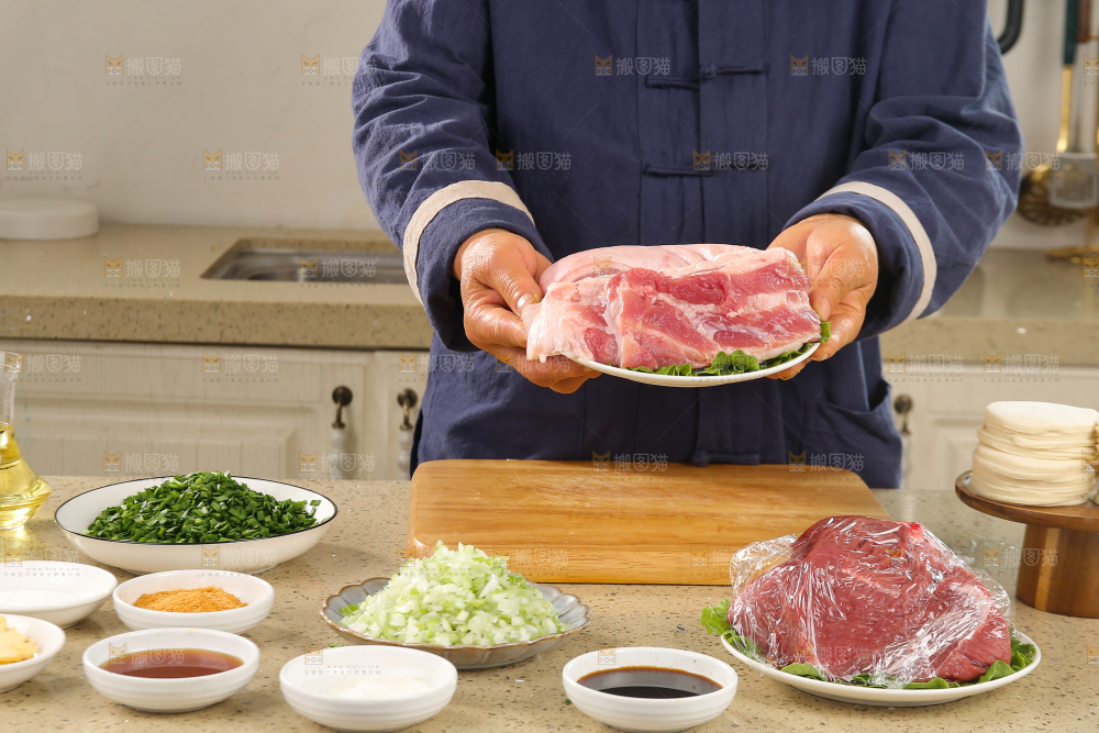 手工牛肉饺子制作