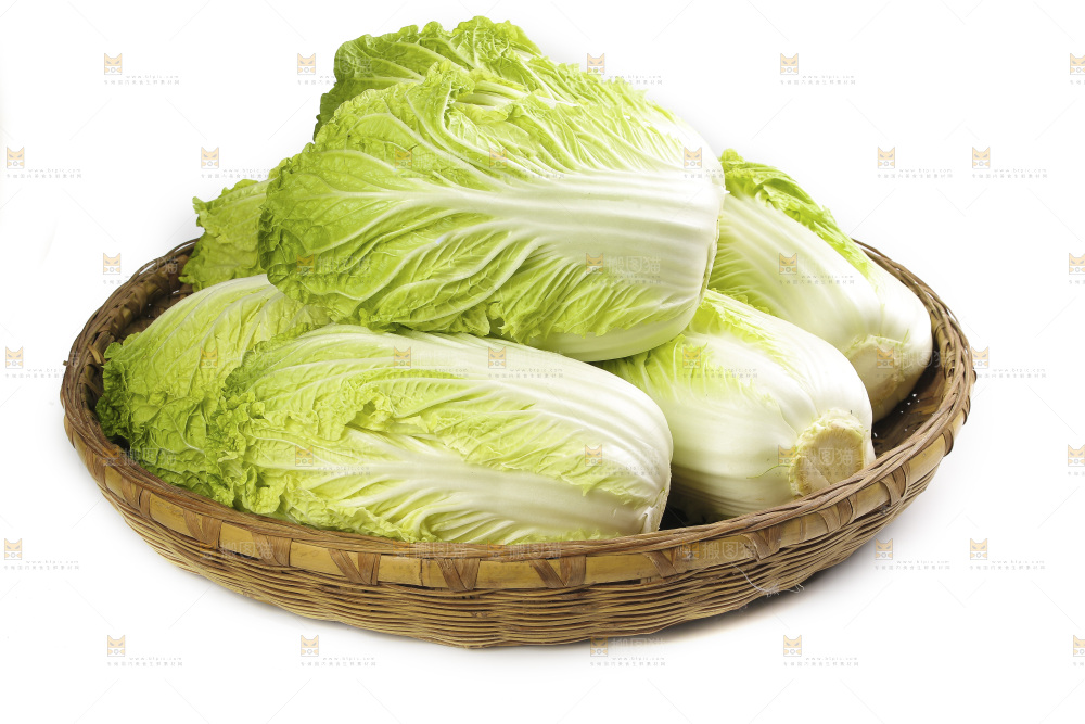 篮子里装着大白菜