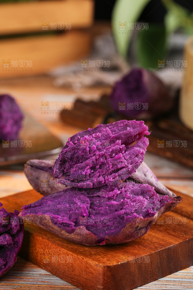 木底上的小紫薯