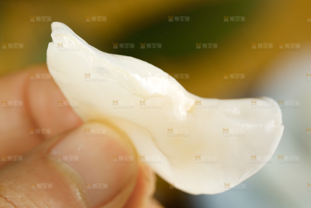 木底上的白木耳