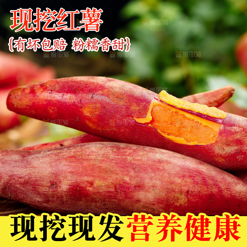 竹底上放着一堆板栗红蜜薯