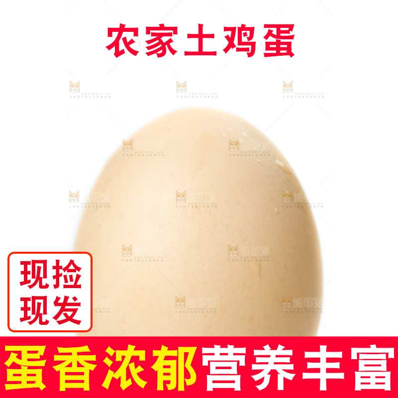 白底上的鸡蛋