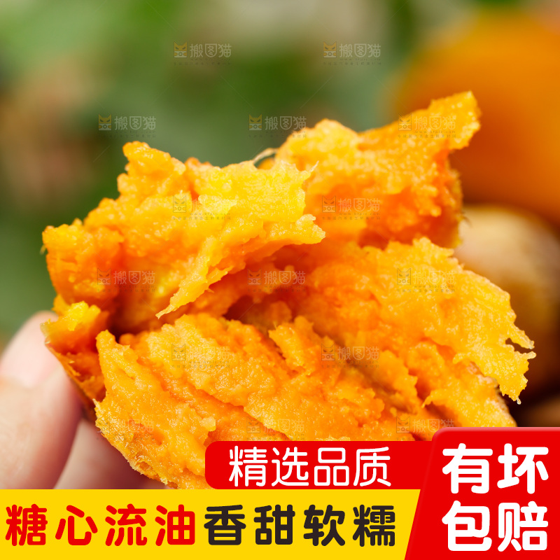 手上拿着红薯