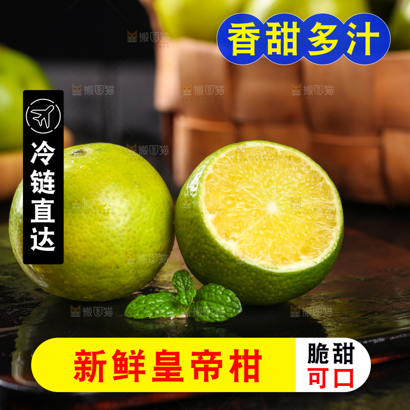 黑底上的广西皇帝柑
