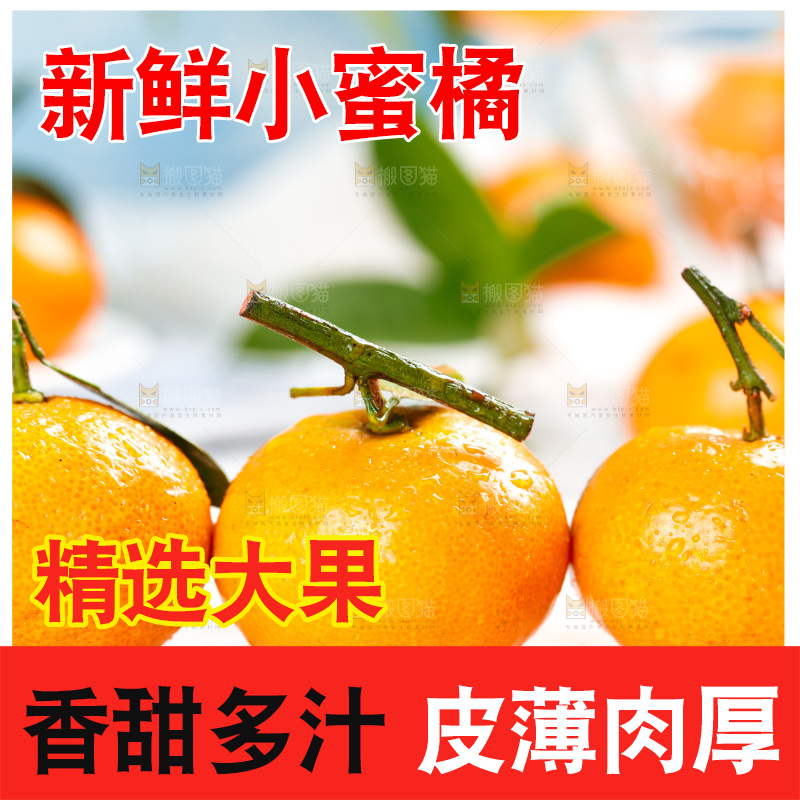 白底上的砂糖桔