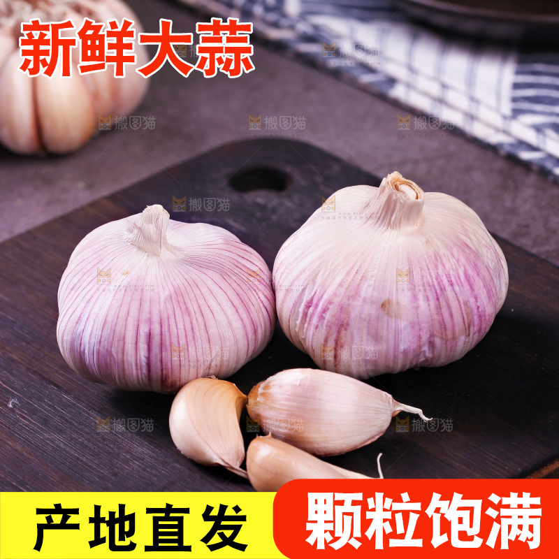 深底上的大蒜头