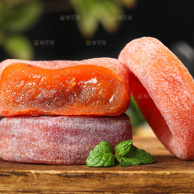 木底上的陕西柿饼