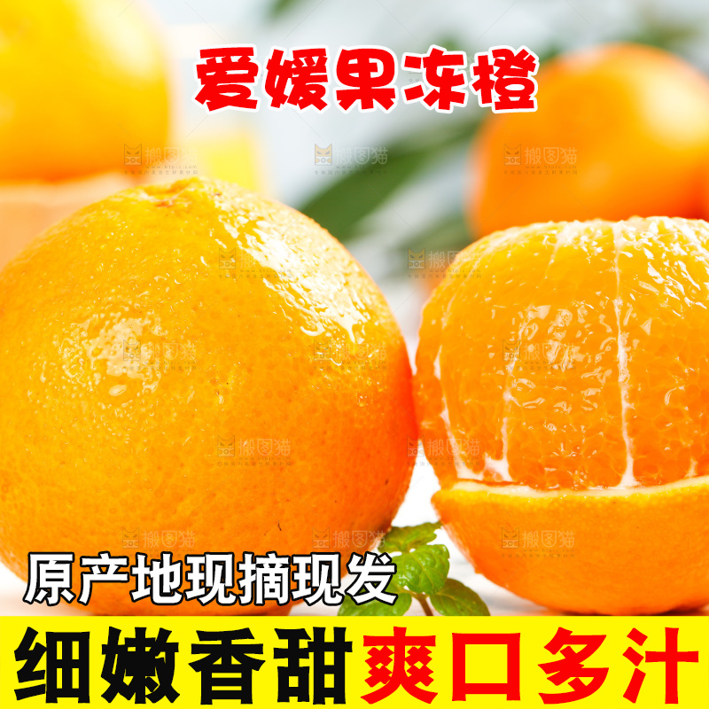 盘子里的爱媛果冻橙