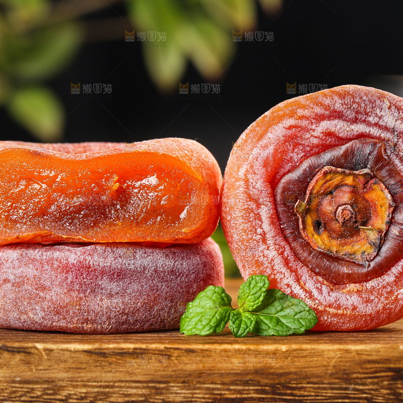 木底上的陕西柿饼