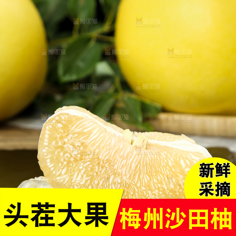 黑底上的广西沙田柚