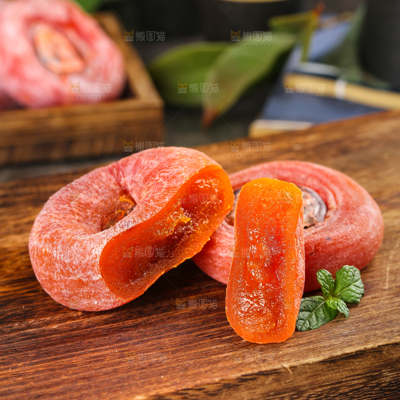 木底上的陕西柿饼