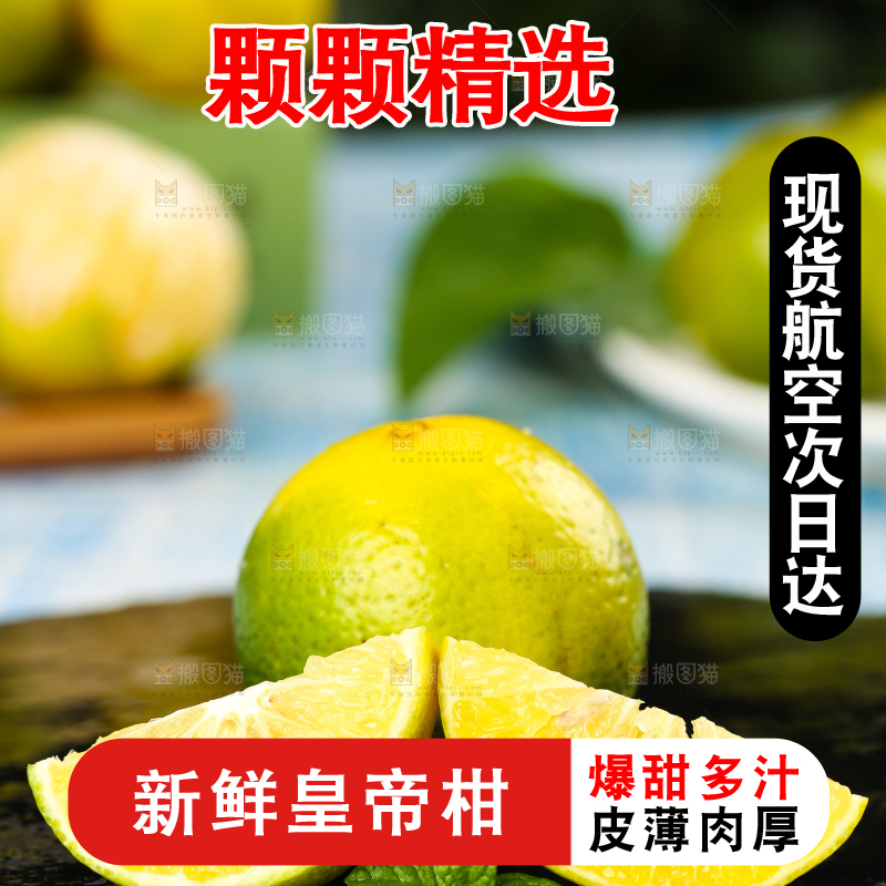 黑底上的广西皇帝柑