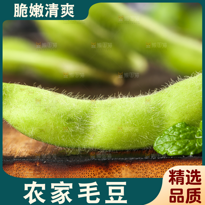 木底上放着毛豆