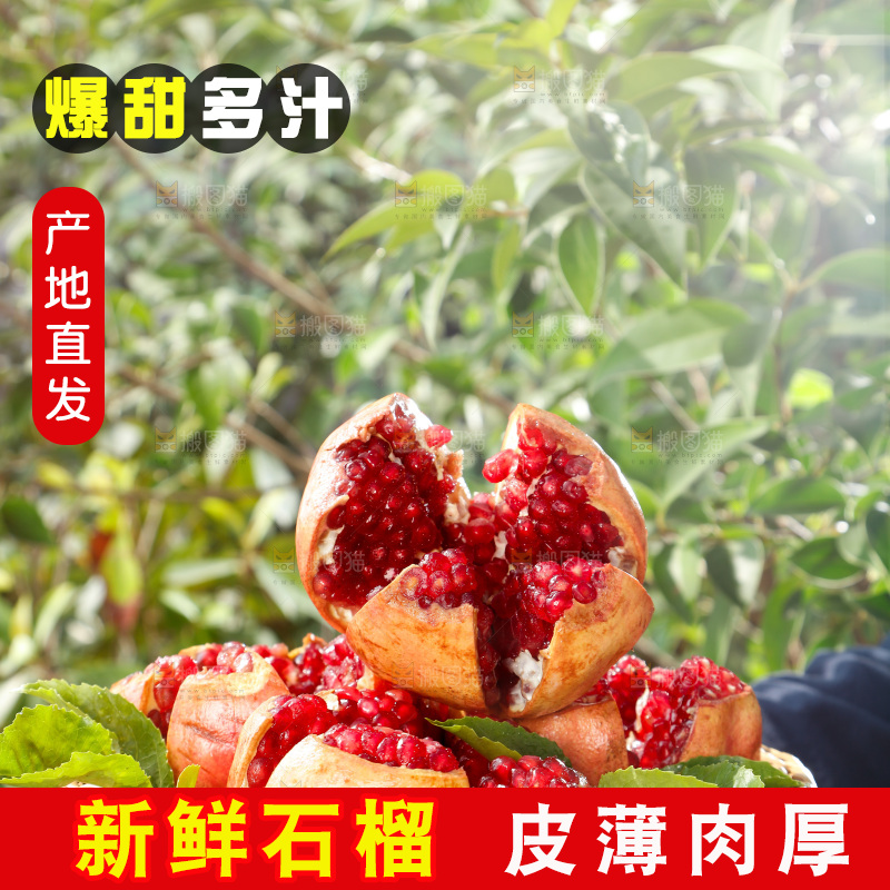 手里端着红石榴