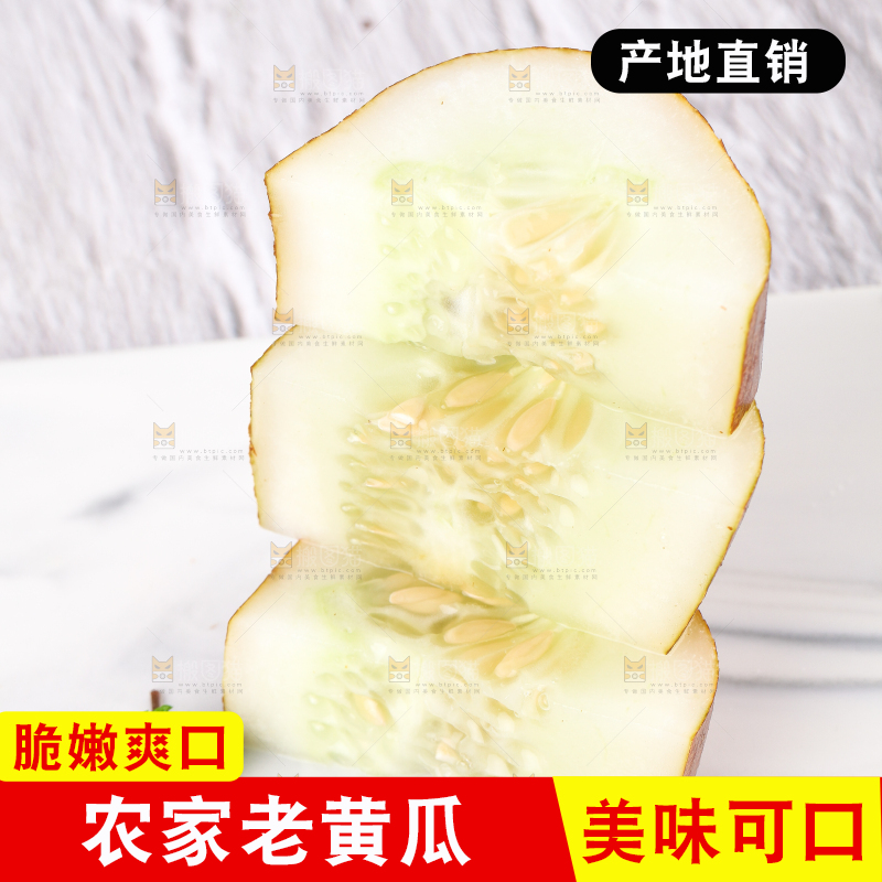 白底上摆放着老黄瓜