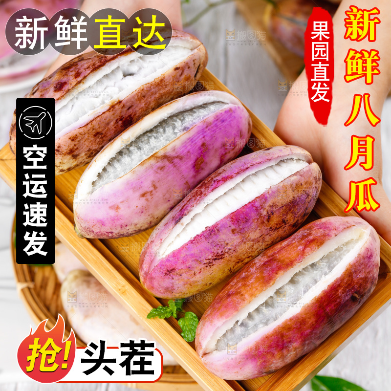 手里拿着八月瓜