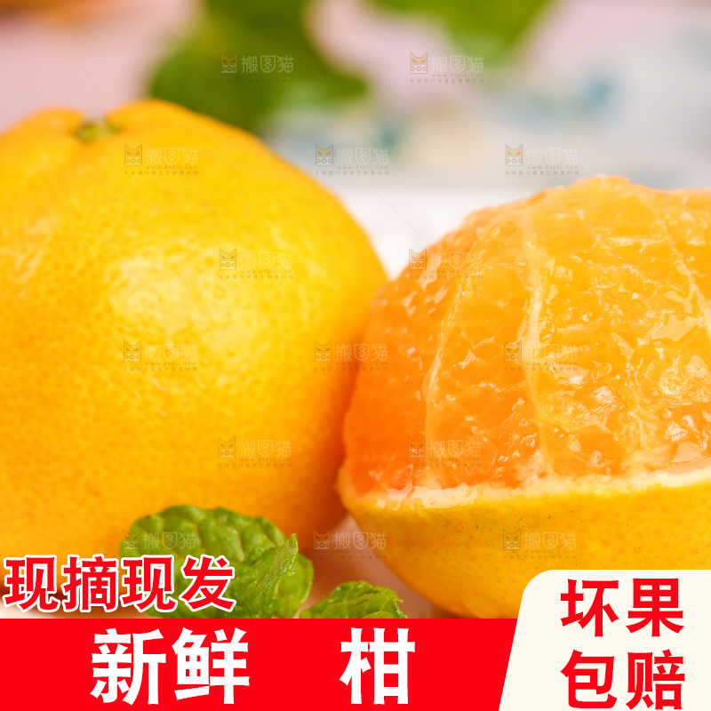 盘子里放着柑果