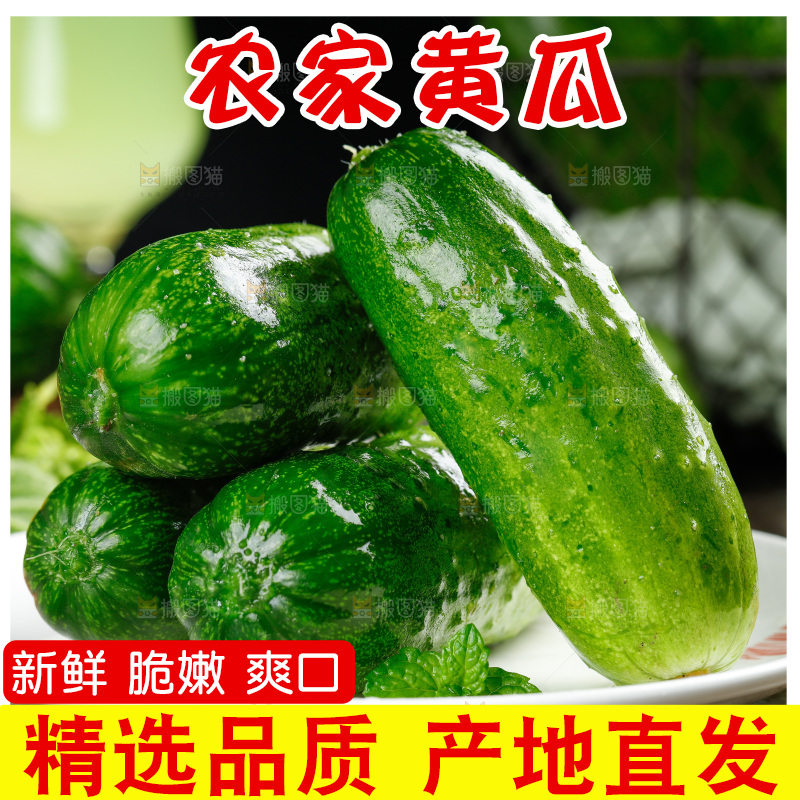 盘子里放着黄瓜