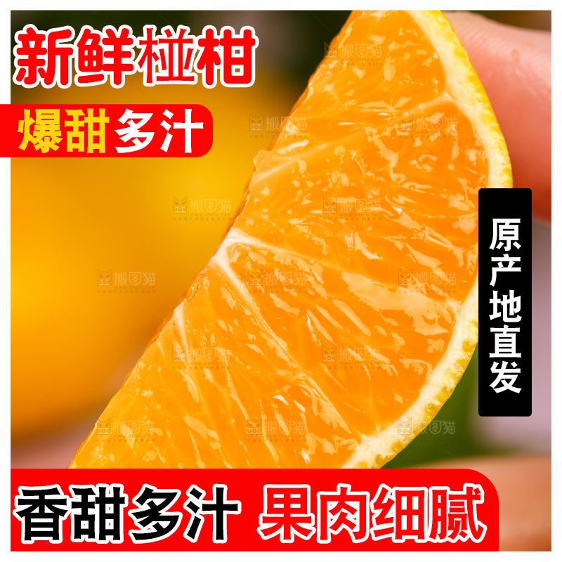 手里拿着芦柑