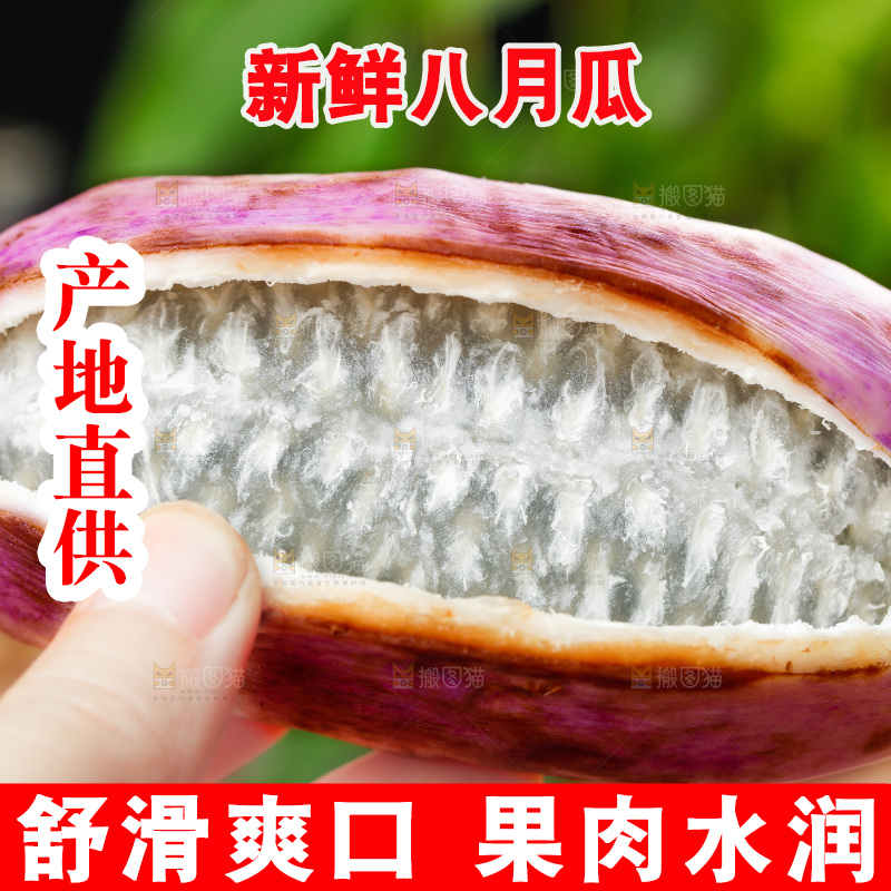 手里拿着八月瓜