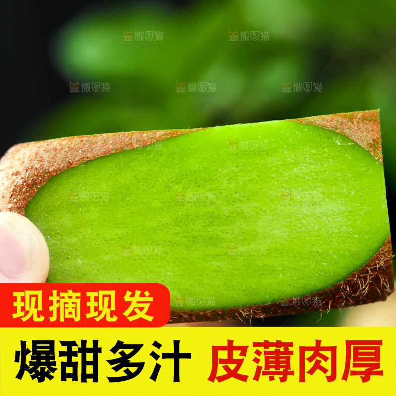 手里拿着奇异果