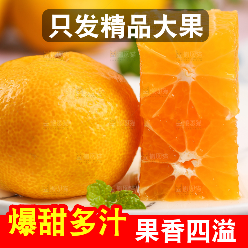 浅底上摆放着椪柑橘