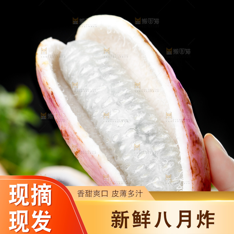 手里拿着八月瓜