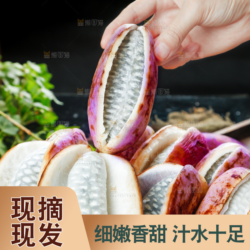 手里拿着八月果