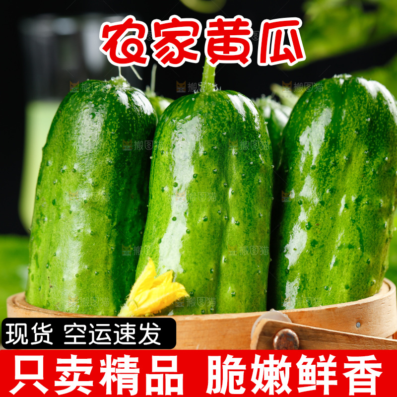 篮子里放着青瓜