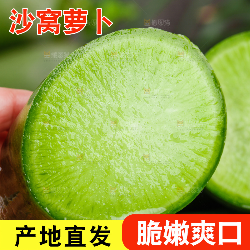 手里拿着萝卜