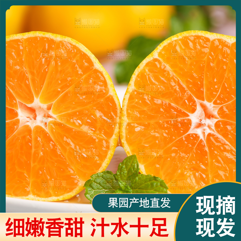浅底上摆放着椪柑橘