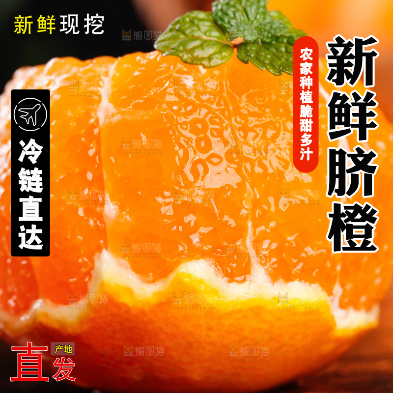 深底上摆放着甜橙
