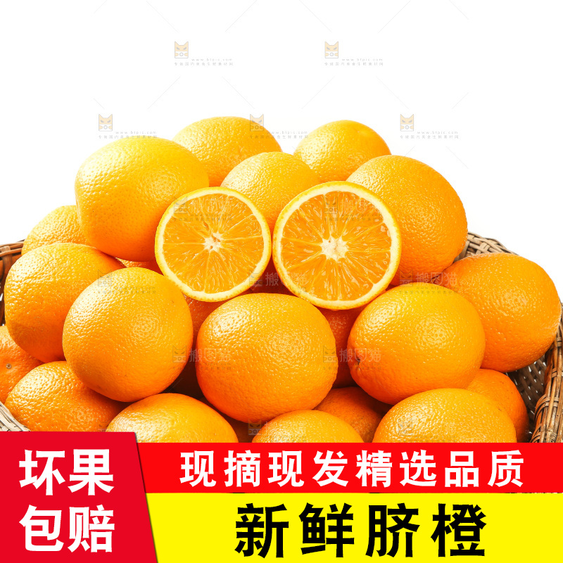 篮子里放着甜橙