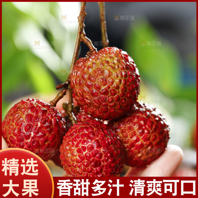 手拿荔枝