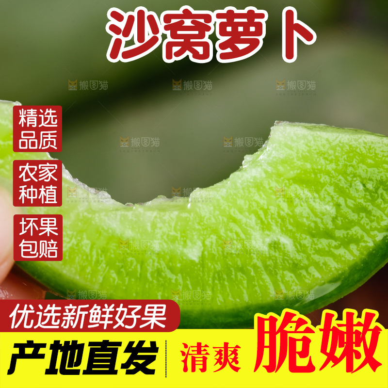 手里拿着青萝卜