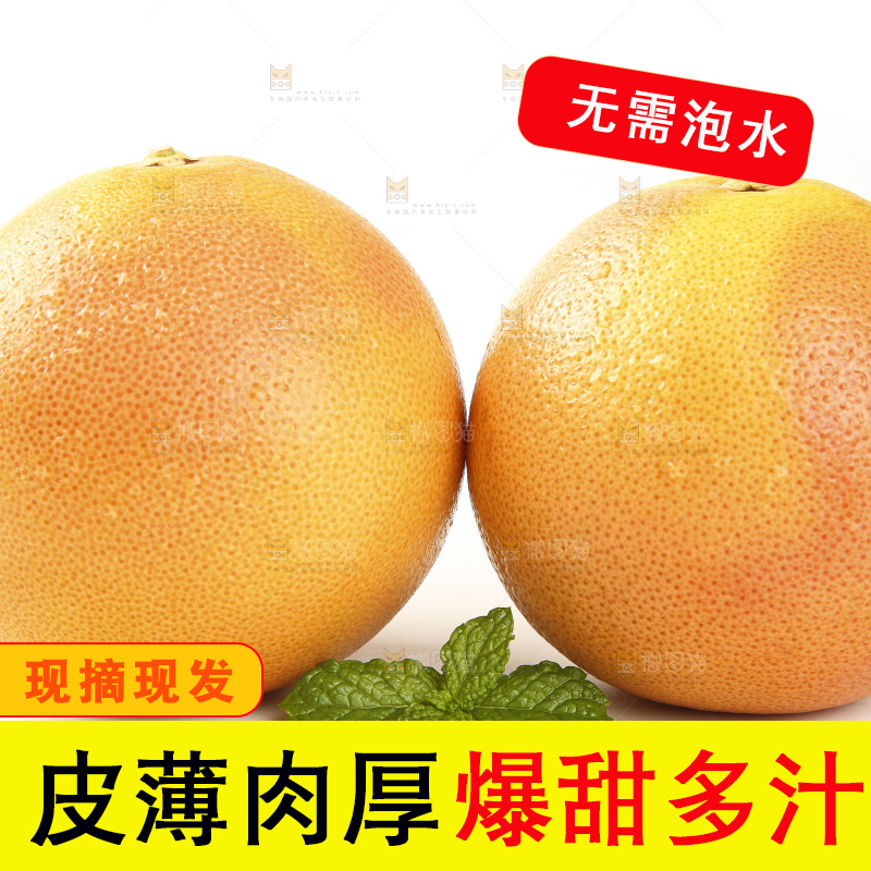 白底上的红心葡萄柚