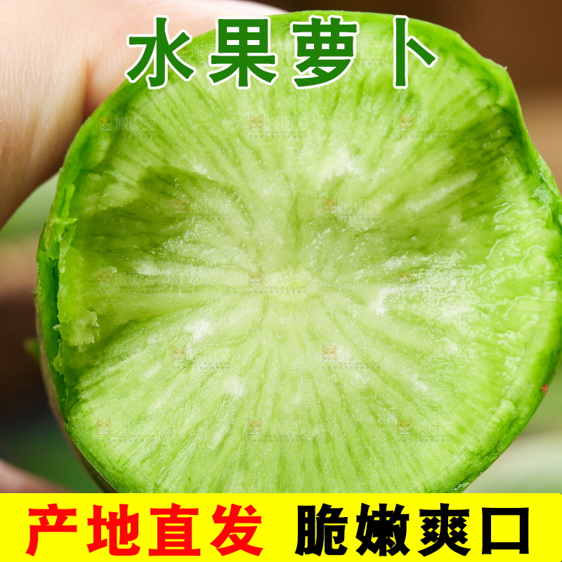 手里拿着青萝卜