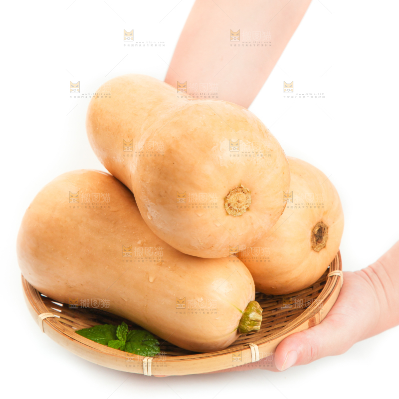 手端一盘奶油奶瓜