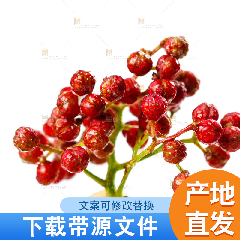 白底上的花椒