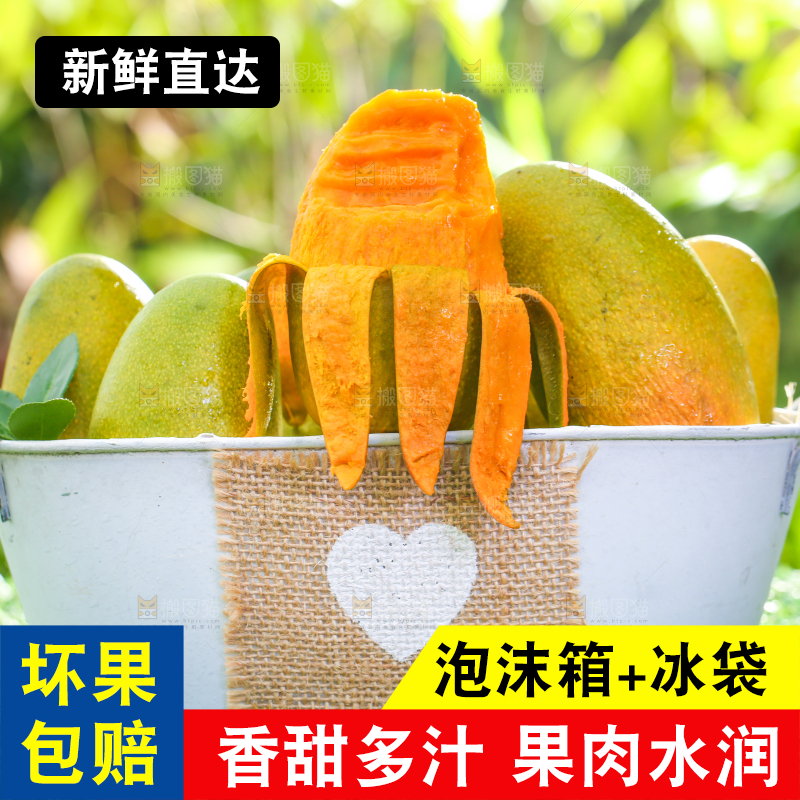 草地上放着一桶椰香芒