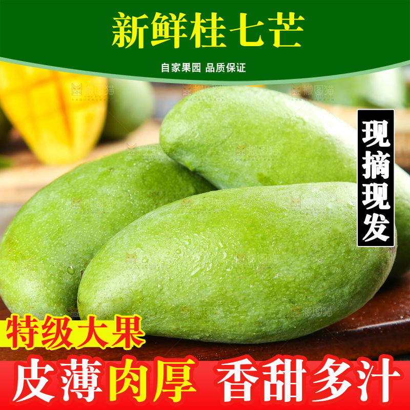 木板上放着桂七芒