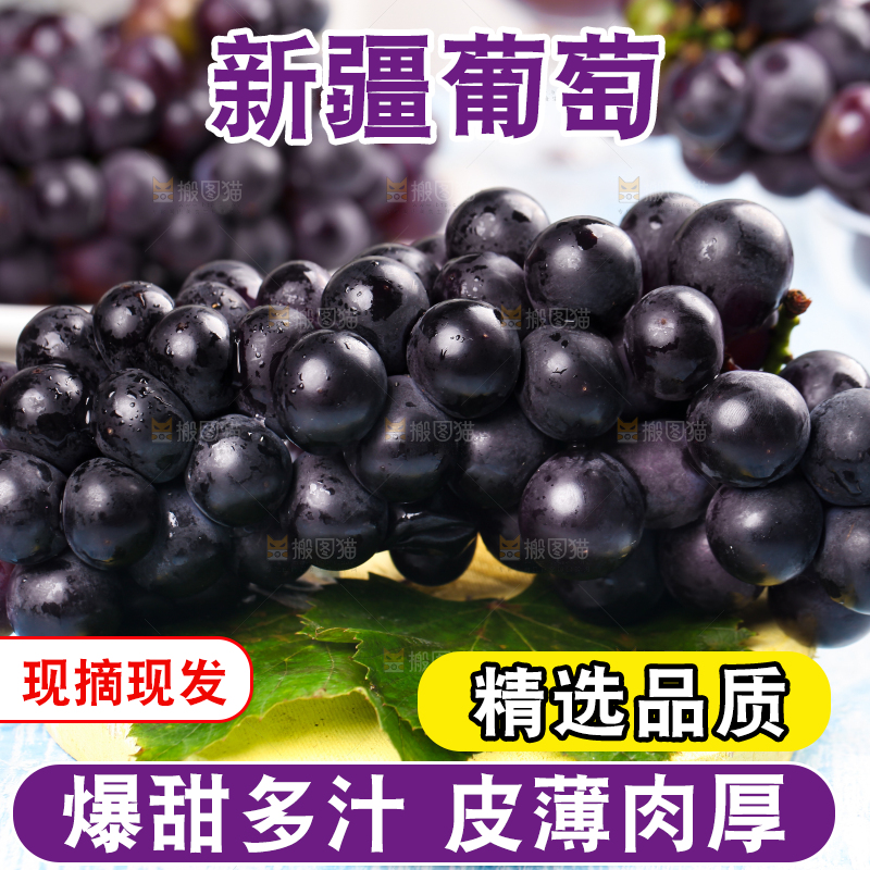 浅底上的巨峰葡萄
