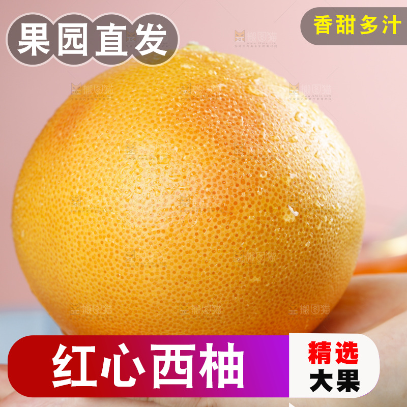 手拿红心西柚