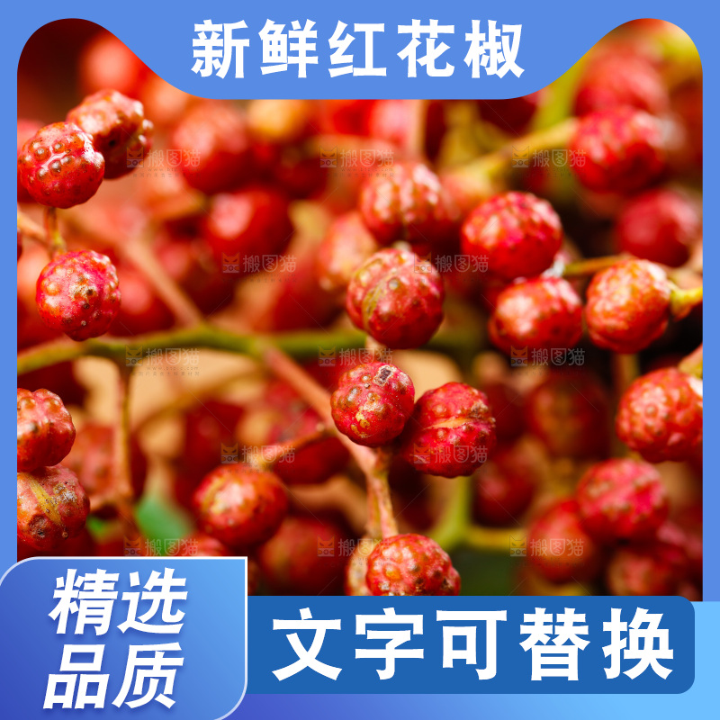 木底上的大红袍花椒