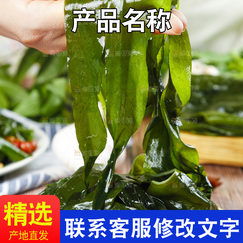 手拿裙带菜