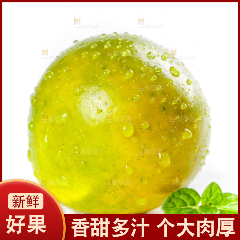 白底上放着金橘
