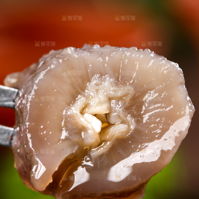 叉子叉着海参