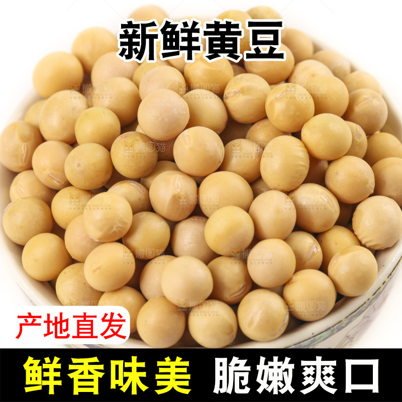 碗里装着农家黄豆