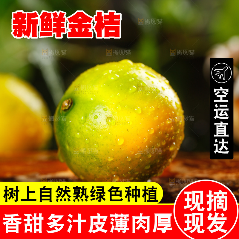 木底上放着金橘